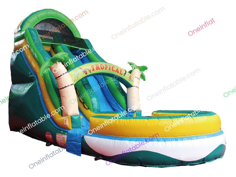 18' Tropical Paradise Water Slide