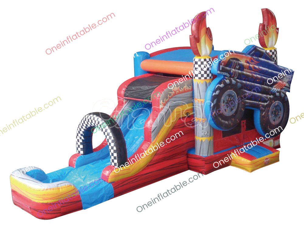 Fire Monster Truck Wet Combo