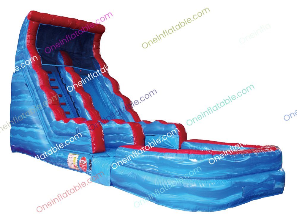 17' Blue Waterfall Water Slide