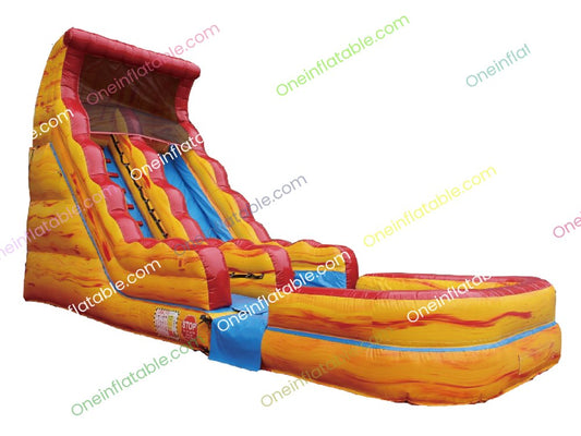 17' Fire Waterfall Water Slide